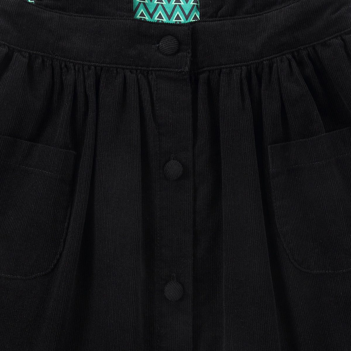 Geometric Corduroy Jumper